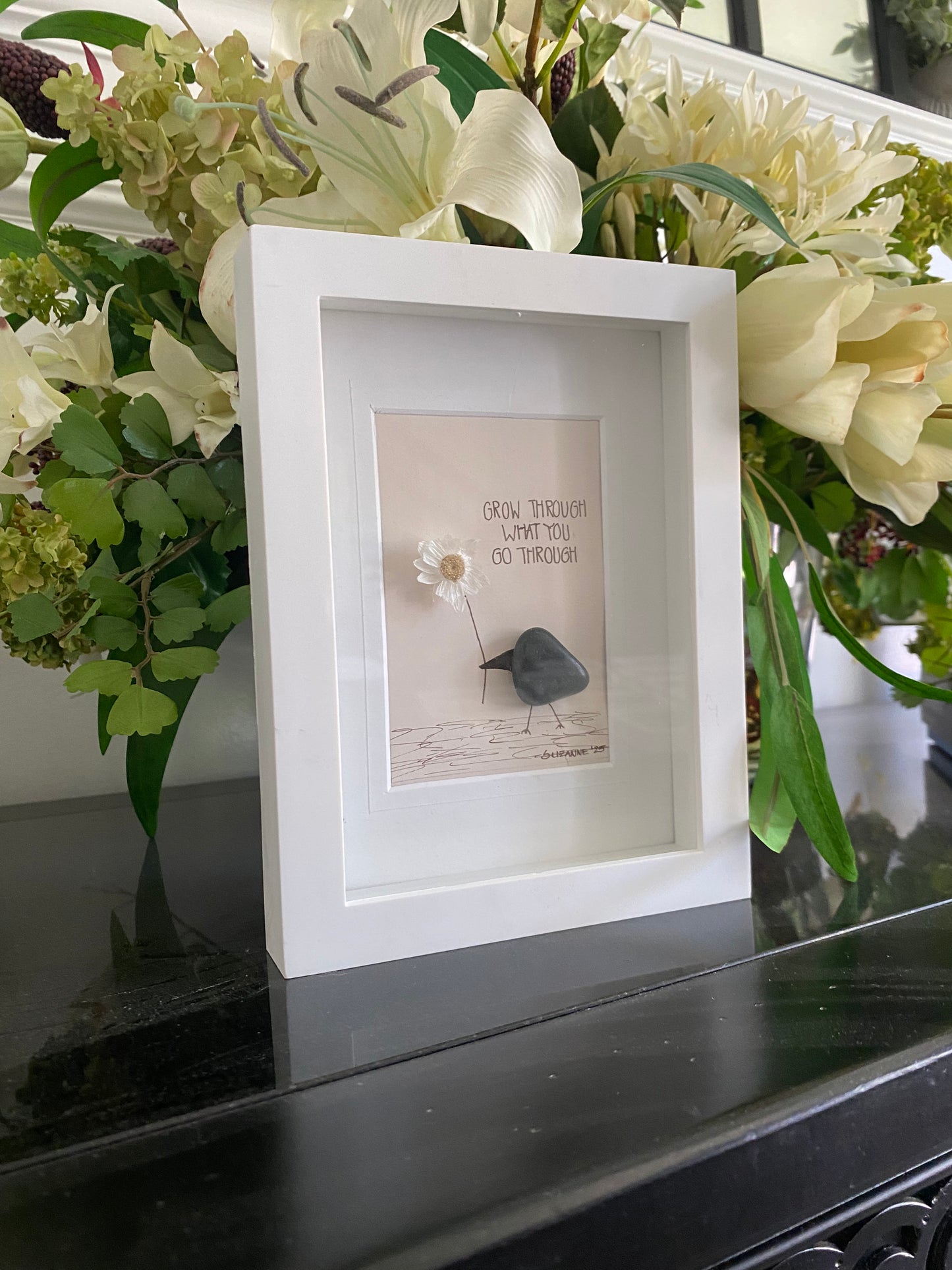 Grow Through What You Go Through Shadowbox Art
