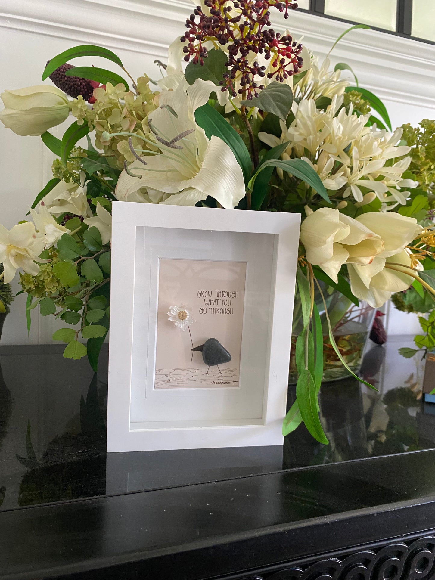Grow Through What You Go Through Shadowbox Art