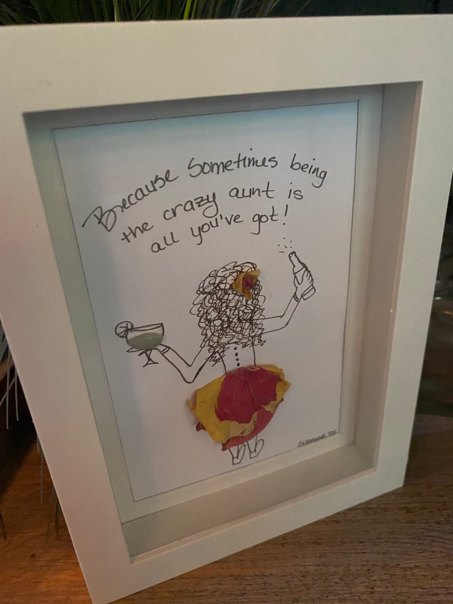 Crazy Aunt Shadow Box Art