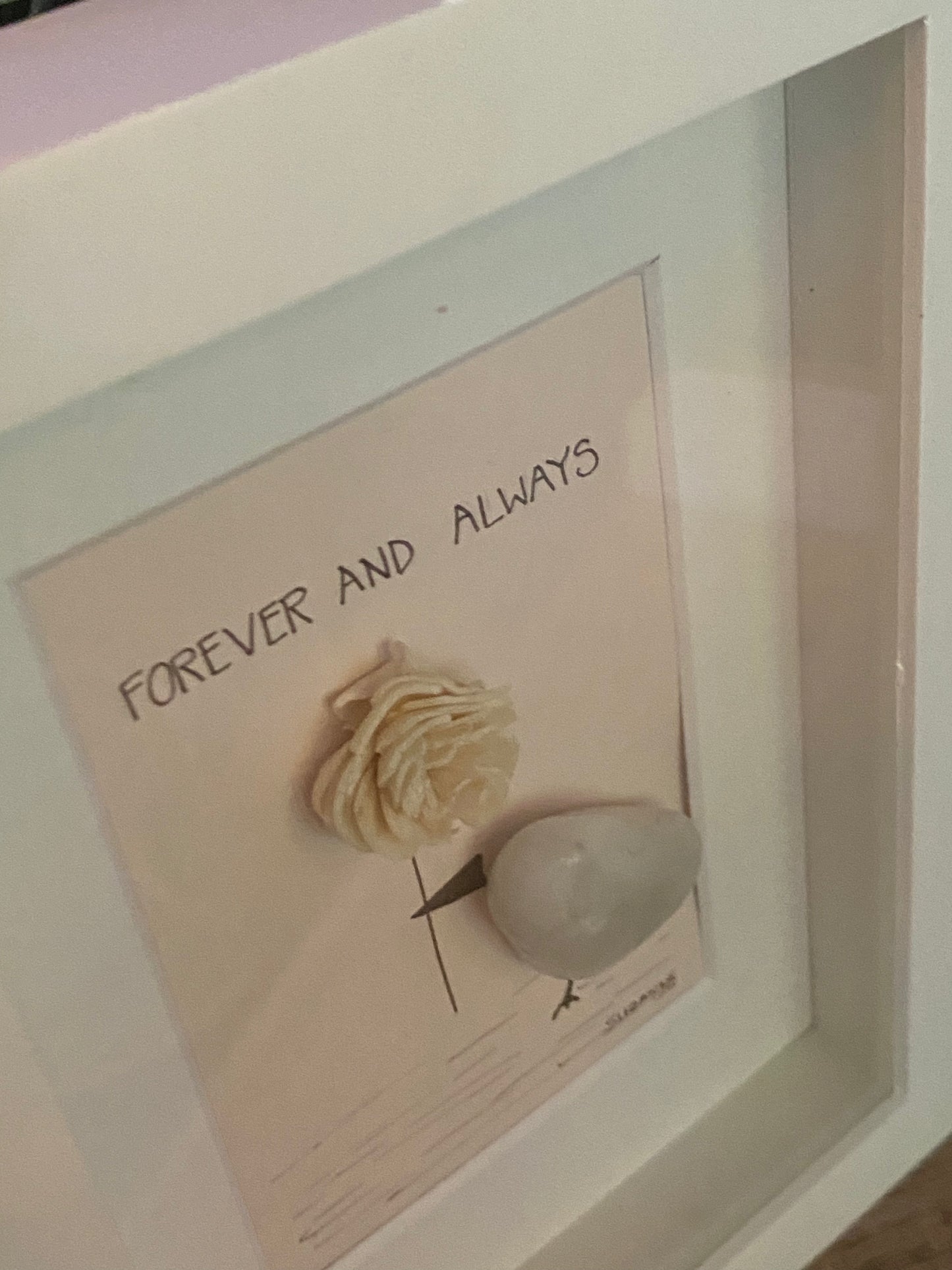 Forever and Always Shadow Box Art