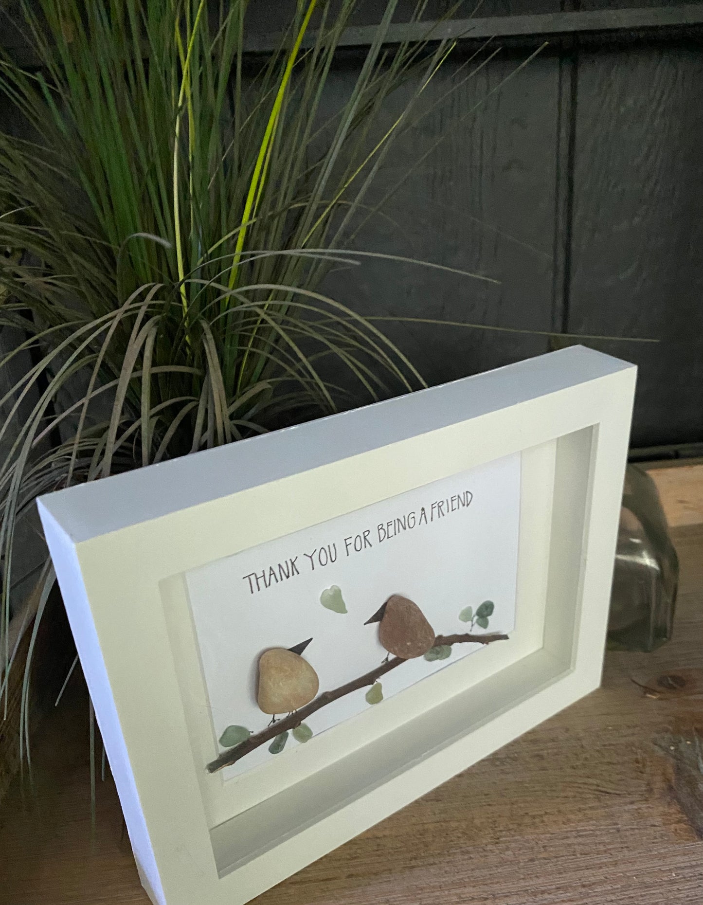 Thank You For Being A Friend Shadow Box Art