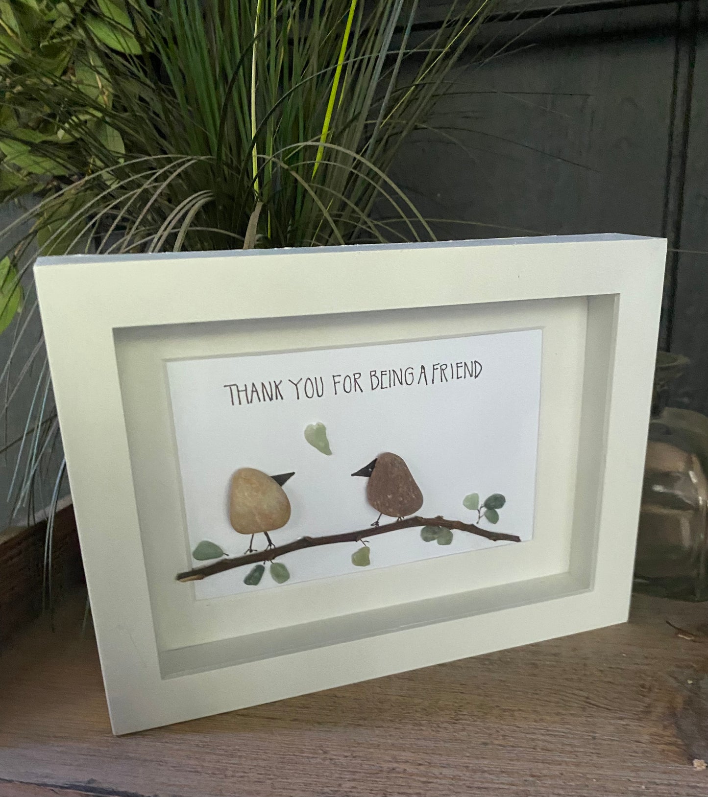 Thank You For Being A Friend Shadow Box Art