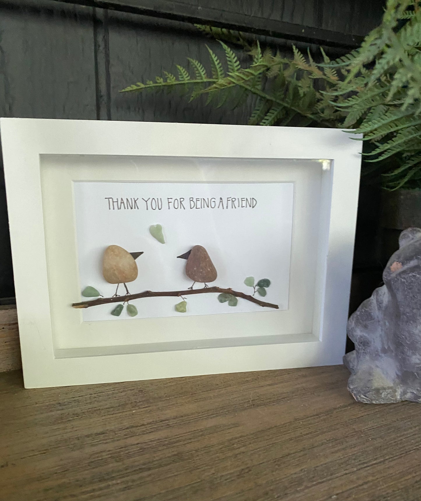 Thank You For Being A Friend Shadow Box Art