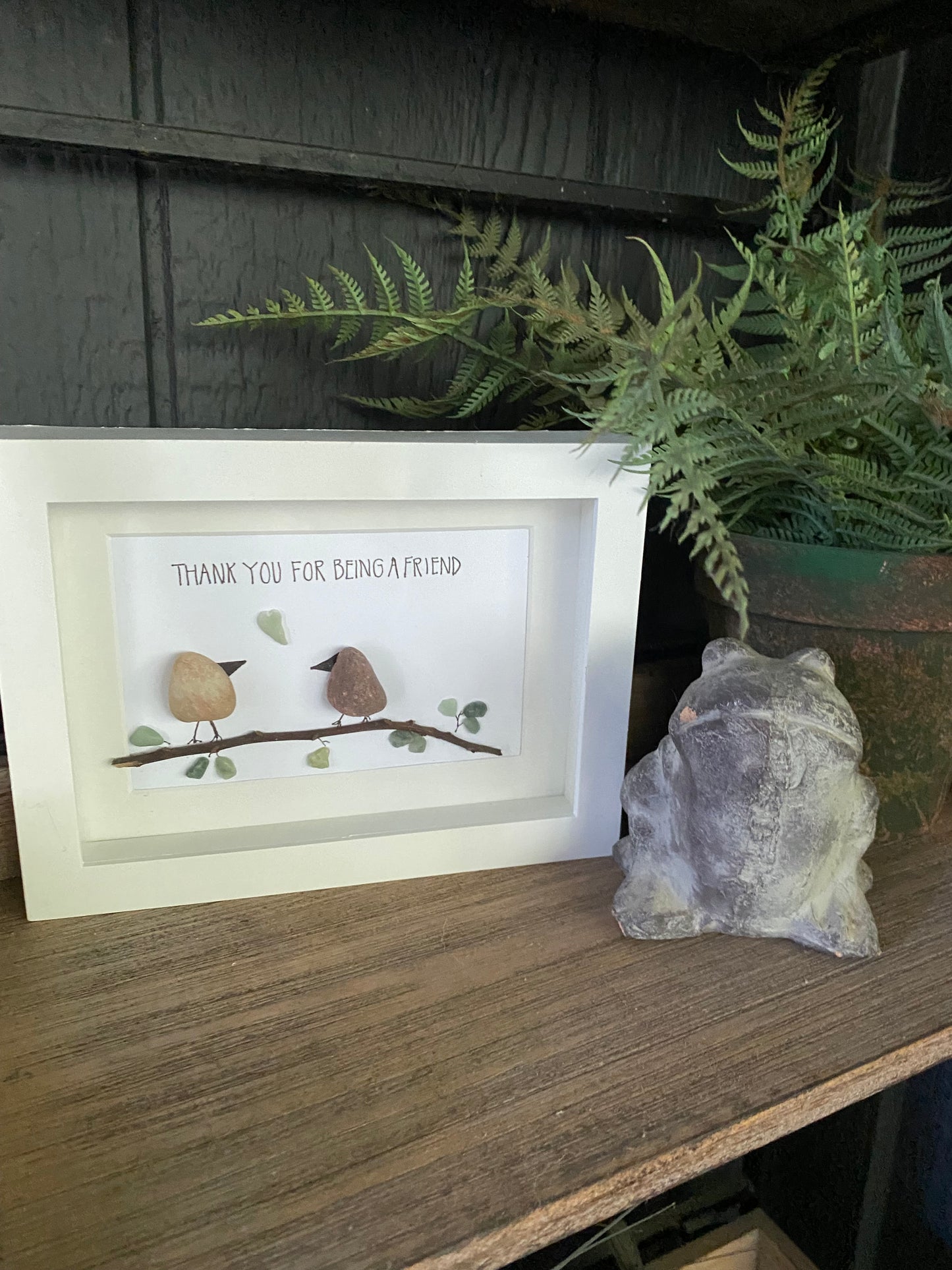 Thank You For Being A Friend Shadow Box Art