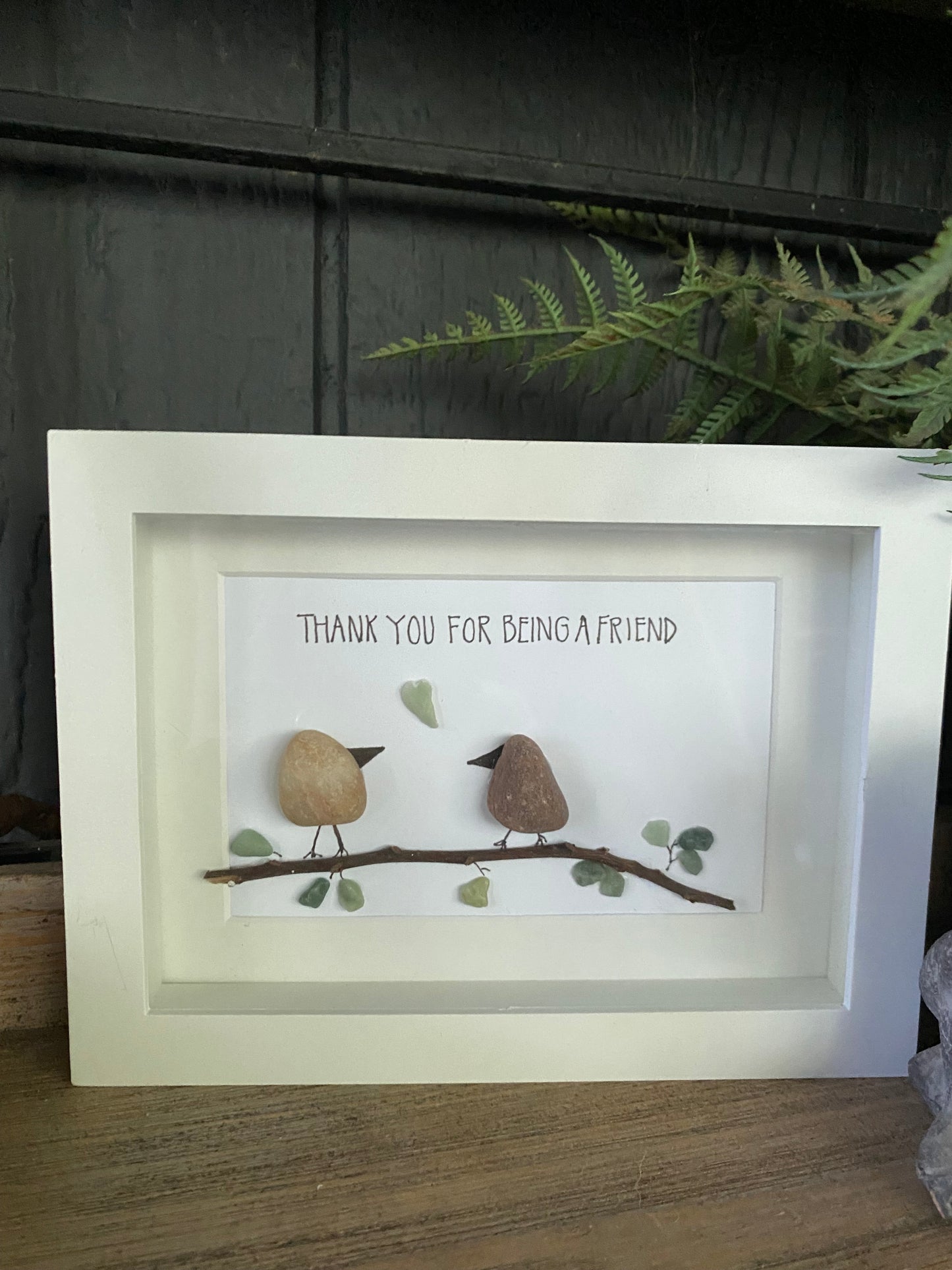 Thank You For Being A Friend Shadow Box Art