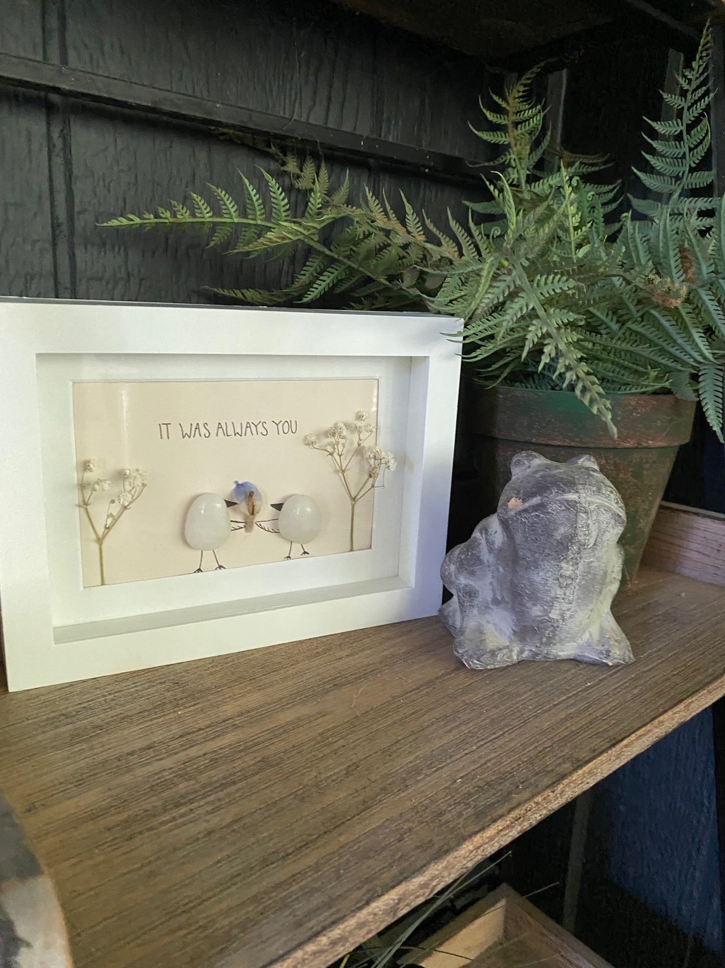 It was Always You (pink) Shadow Box Art