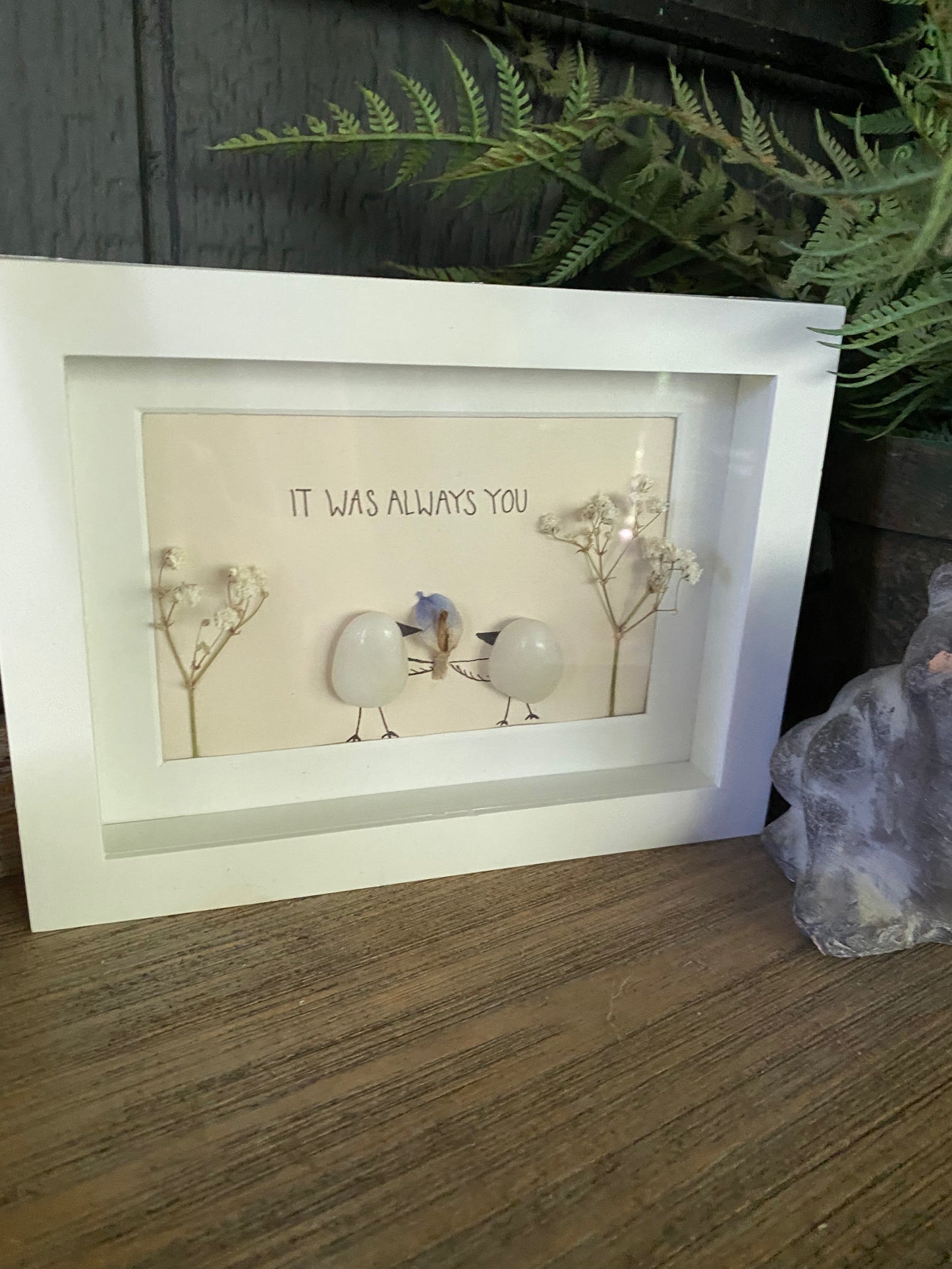 It was Always You (pink) Shadow Box Art