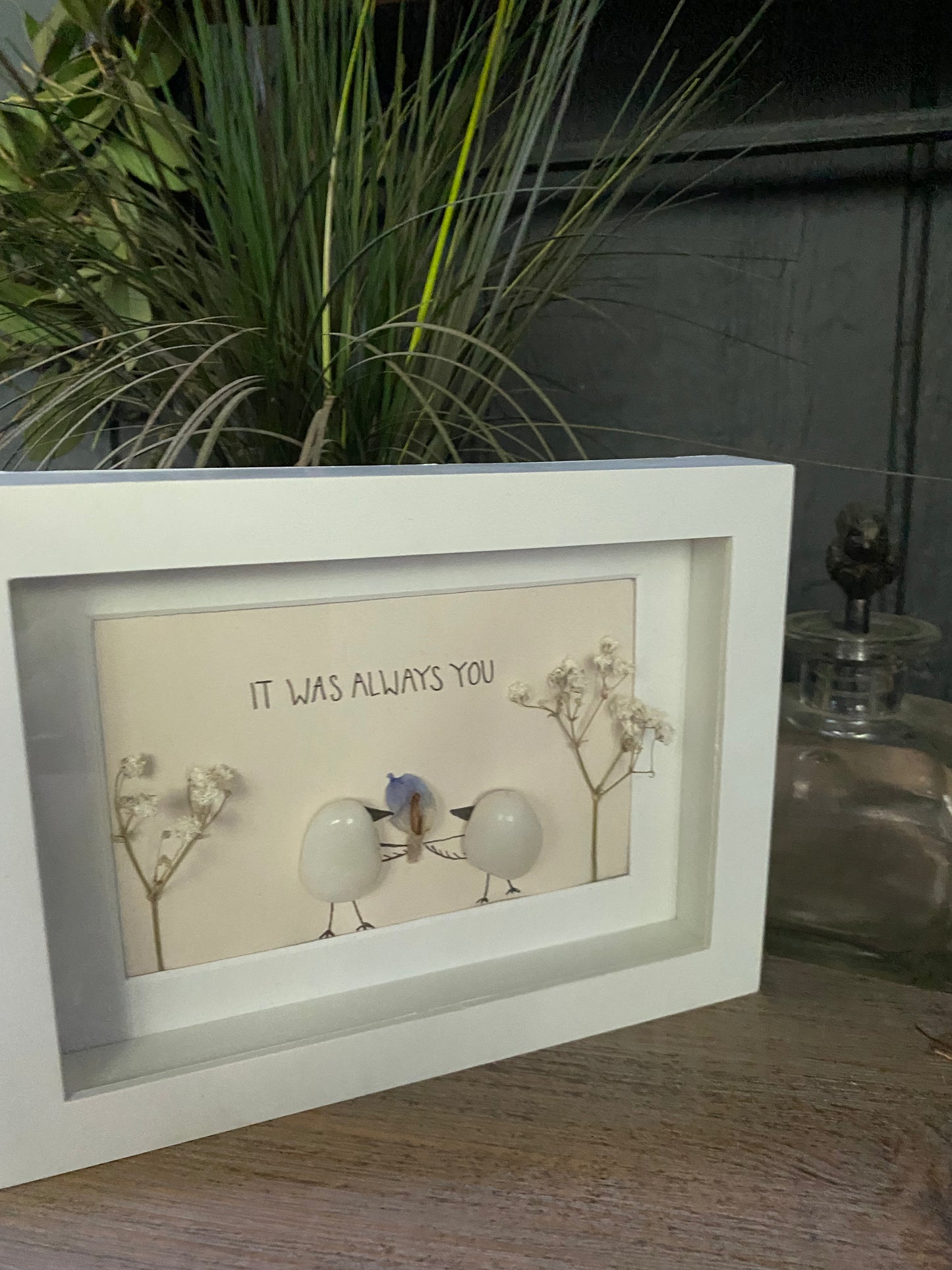 It was Always You (pink) Shadow Box Art