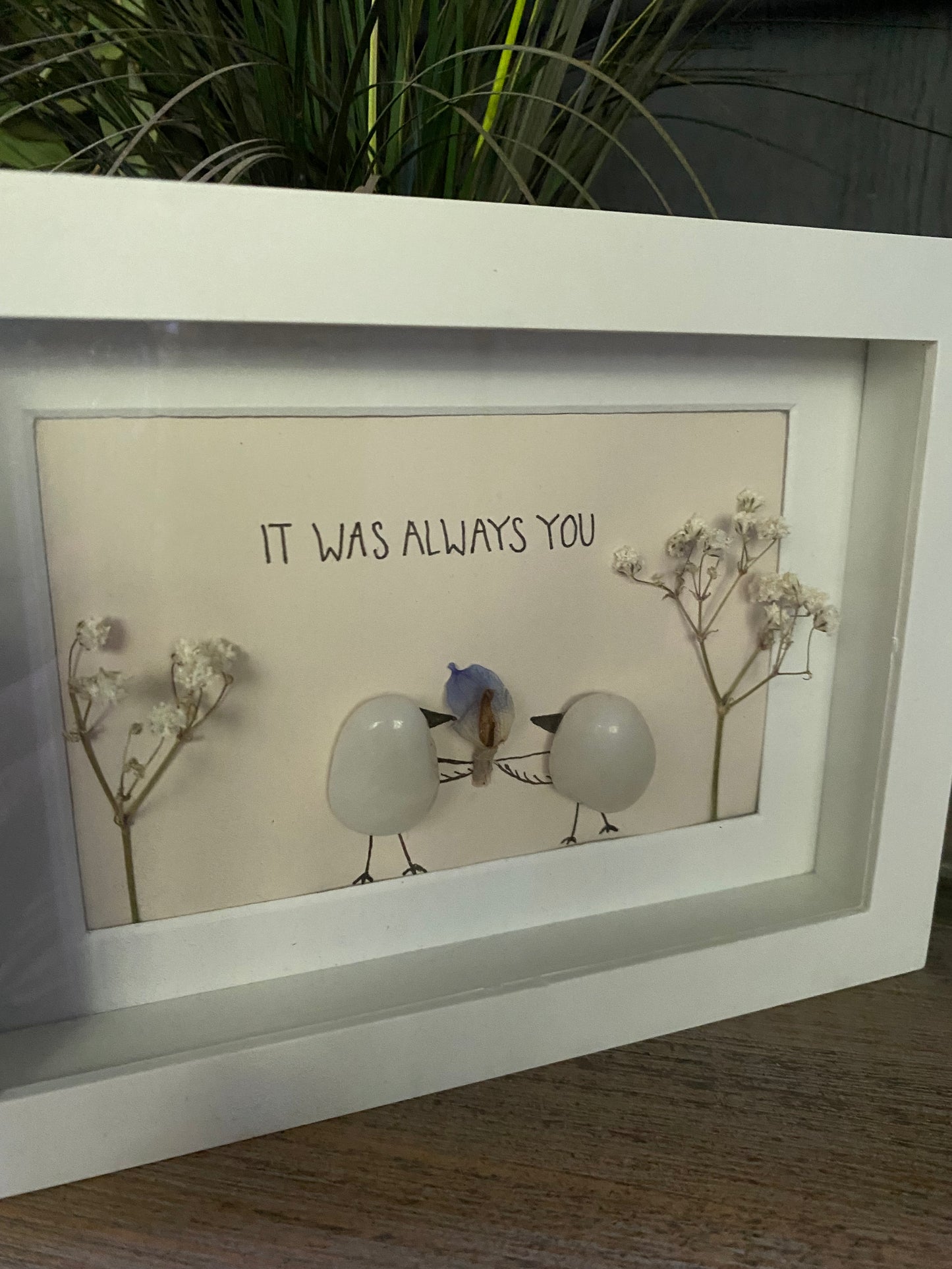 It was Always You (pink) Shadow Box Art