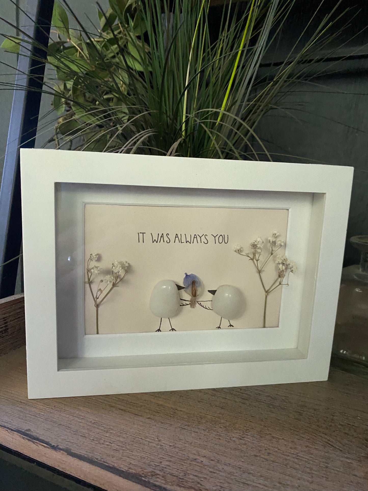It was Always You (pink) Shadow Box Art