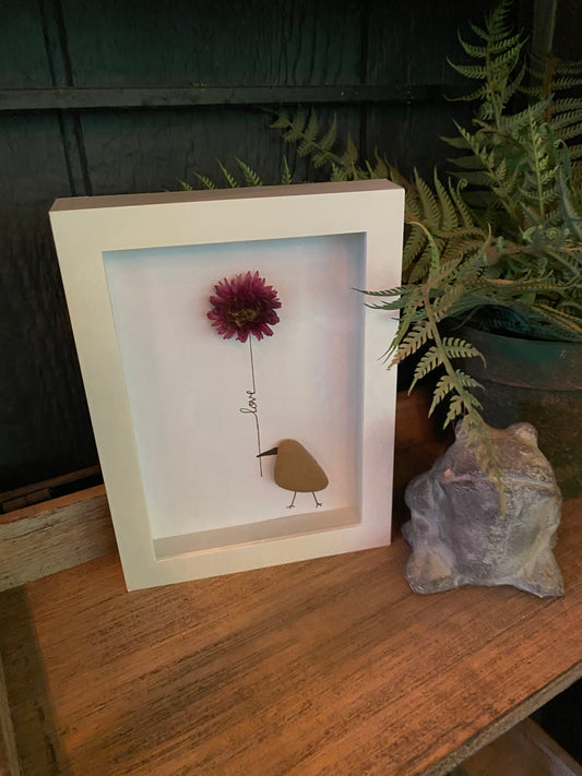 Wren “Love” Shadow Box Art