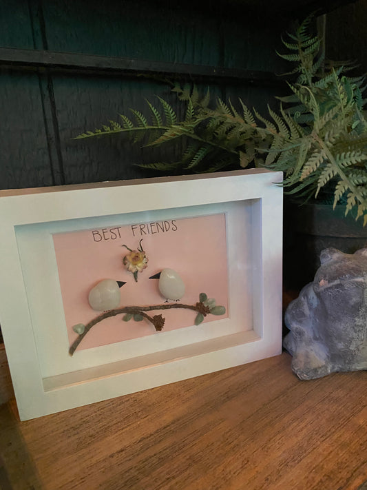 Best Friends Shadow Box Art