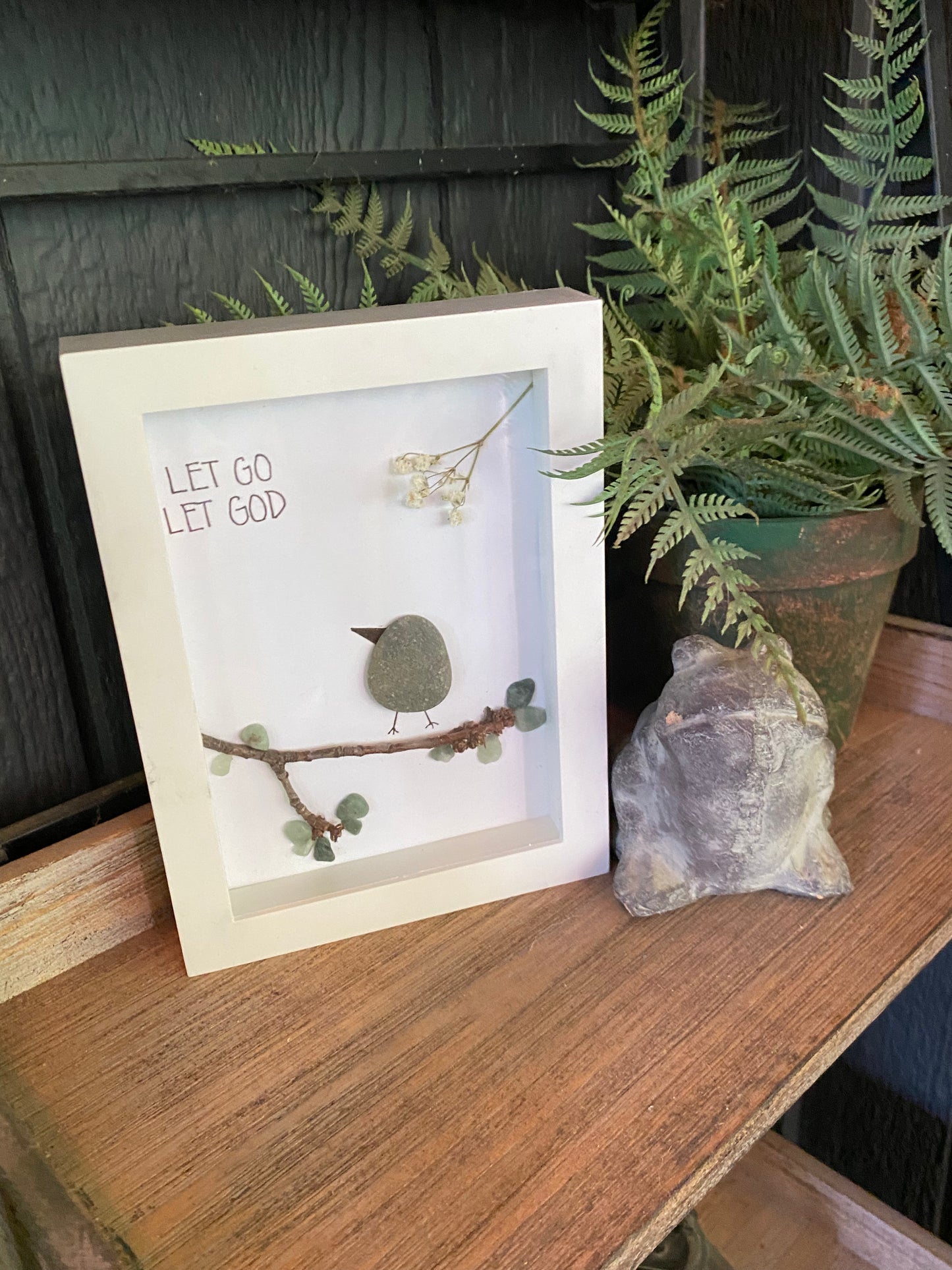 “Let Go Let God” Shadow Box Art