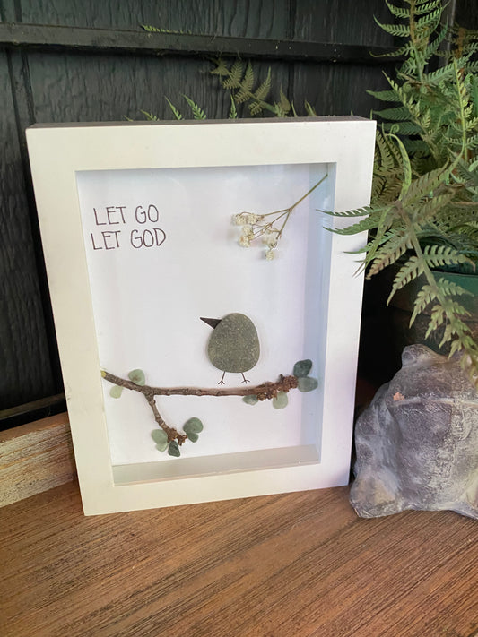 “Let Go Let God” Shadow Box Art