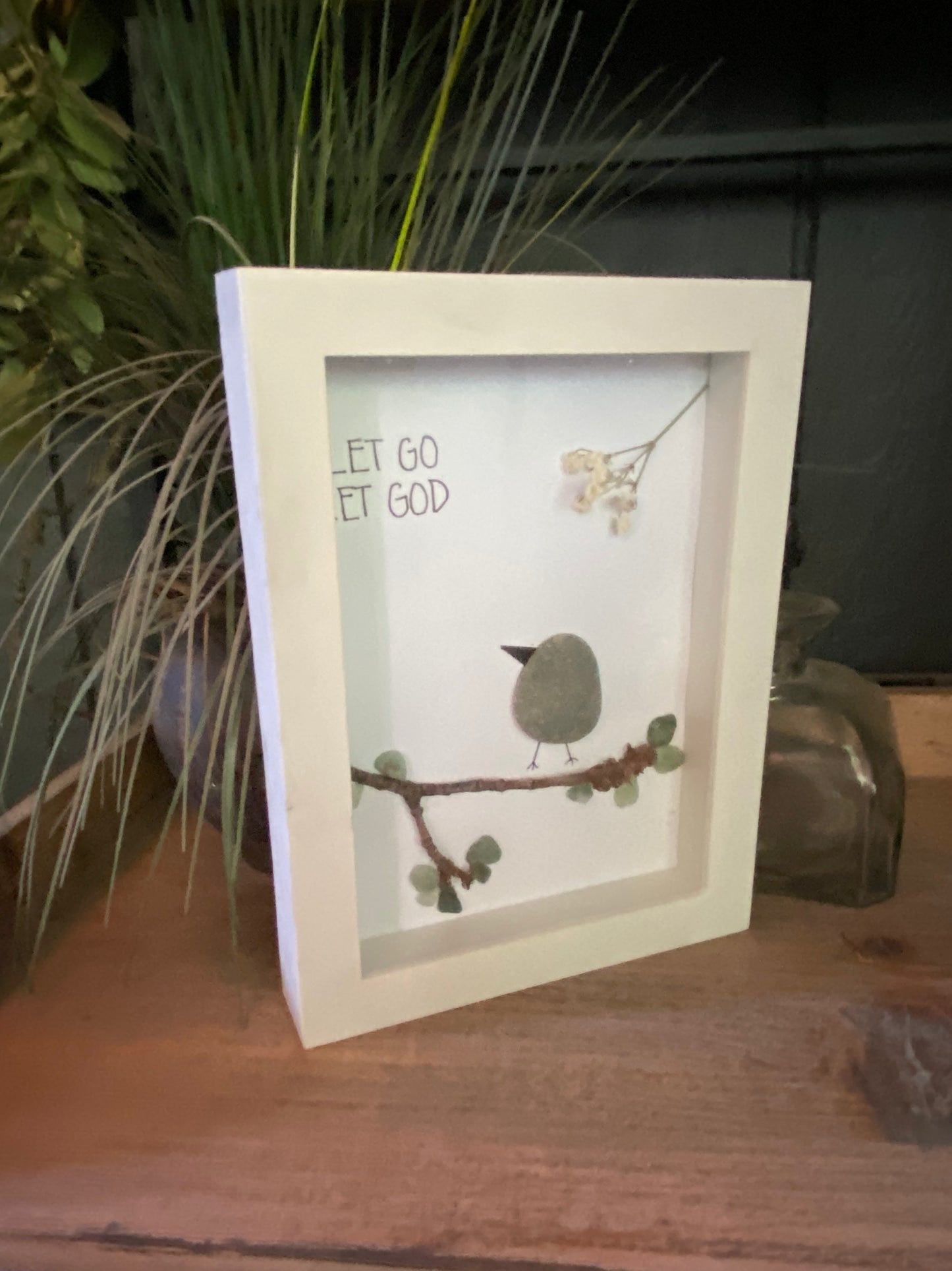 “Let Go Let God” Shadow Box Art