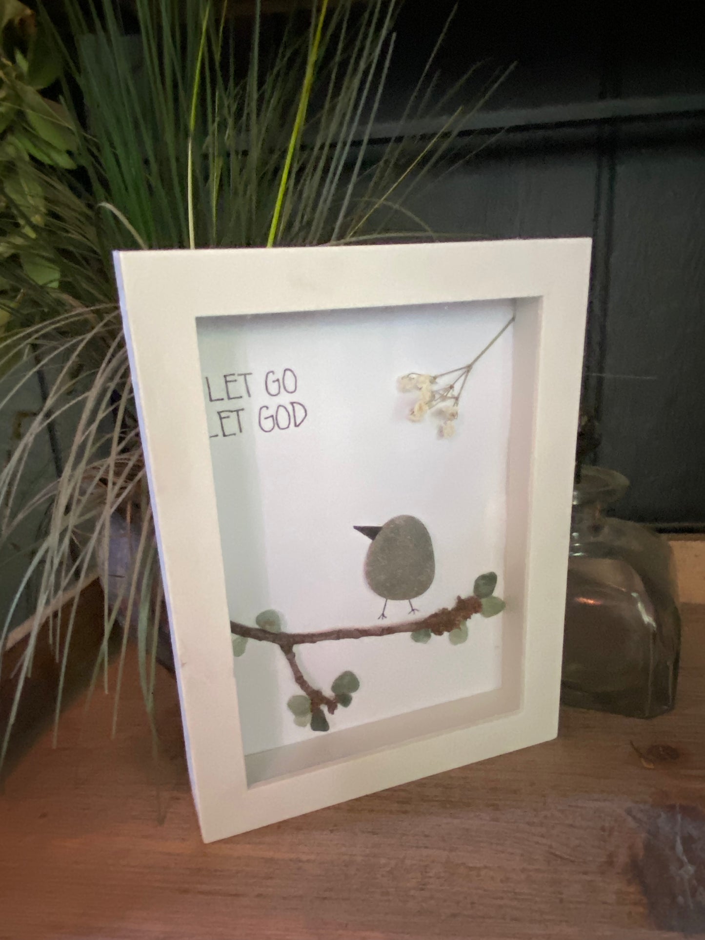 “Let Go Let God” Shadow Box Art
